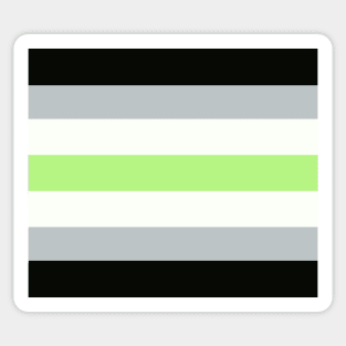 agender flag Sticker